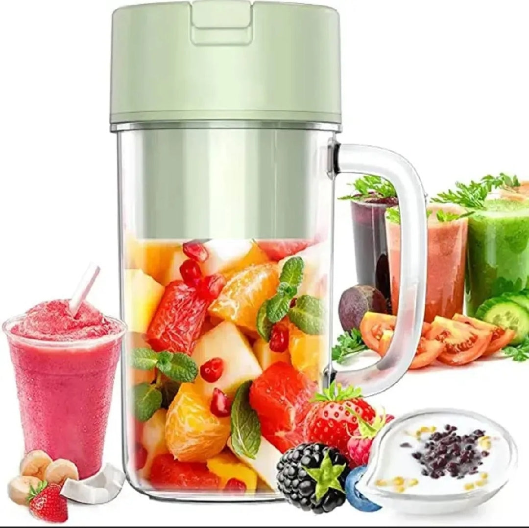 Professional Mini Juicer – Portable Blender & Smoothie Maker with Built-In Straw | Compact Fruit Extractor for Travel & Home Use