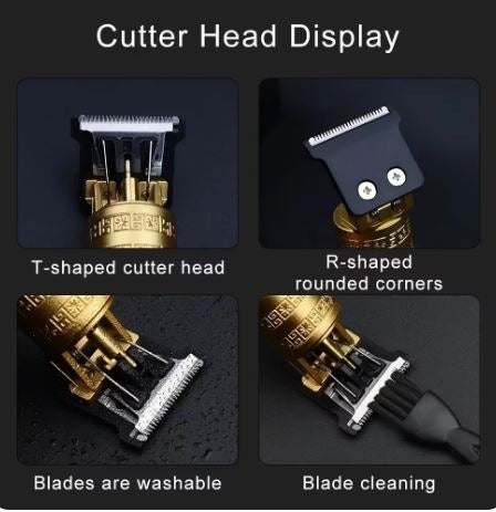 T9 Trimmer - Vintage T9 Gold Hair Trimmer -  Premium Body Dragon Shape T9 Hair Trimmer Plastic Body